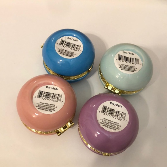 French Macaron Pastel Glass Hinged Trinket Boxes - Picture 11 of 12